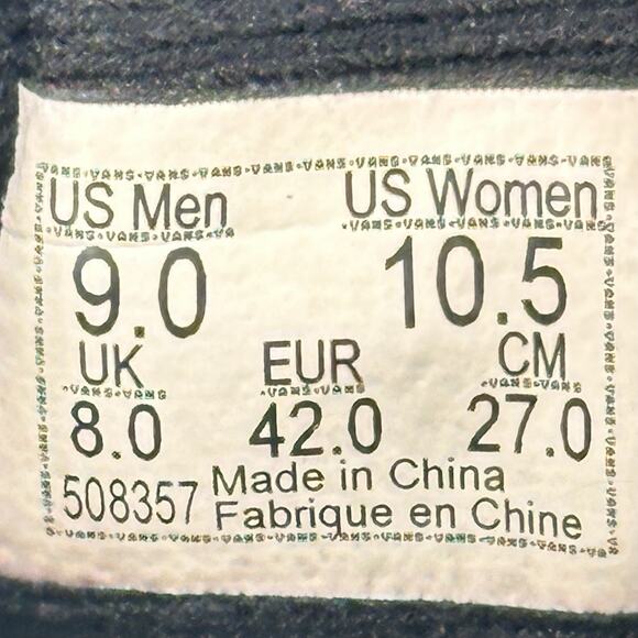 Vans Lizzie Rosette Pink Black Suede Skate Shoes Women’s Size 10.5 Mens 9 - Picture 8 of 8